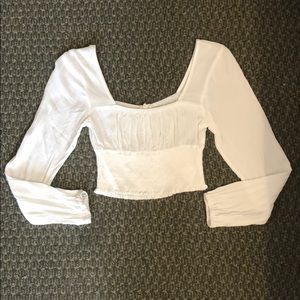 La Hearts peasant top blouse